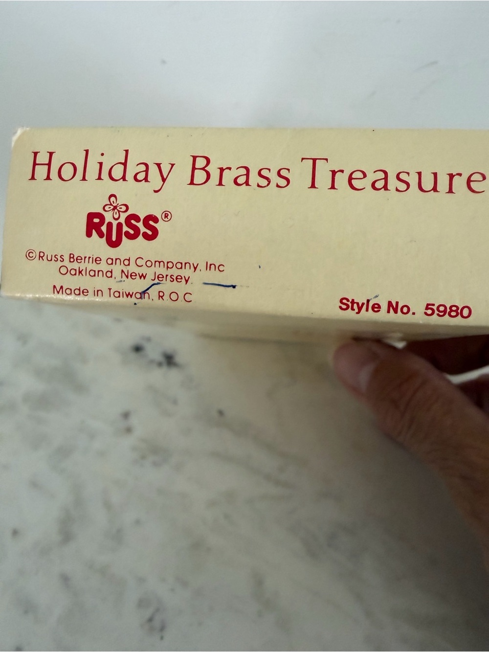 VTG Brass Christmas Ornaments lot of 5 - Picture 6 of 9